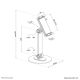 10. Neomounts DS15-540WH1 Passive Halterung für Mobiltelefone/Smartphones, Tablets/UMPCs, Weiß