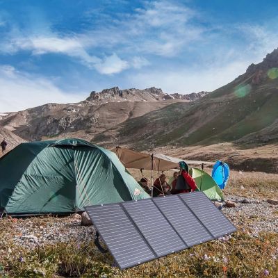 6. Choetech SC010 Solar-Touristenladegerät, faltbar, 160 W – Schwarz