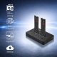 14. Qoltec M.2 NVMe SSD-Dockingstation | PCIe | USB-C | 20 Gbit/s | Dual 2 x 8 TB | Offline-Klonen