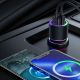 3. Joyroom Autoladegerät 2 x USB mit Hintergrundbeleuchtung 24W schwarz (JR-CL10)