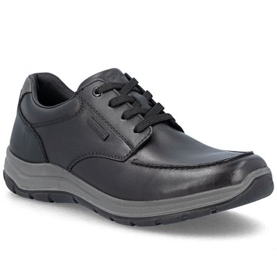 Bequeme Herren-Lederschuhe, Weite H, schwarz, Rieker 03607-24