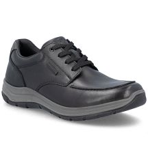 Bequeme Herren-Lederschuhe, Weite H, schwarz, Rieker 03607-24