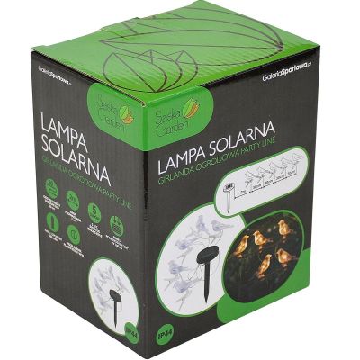 2. Solar-Lichtergirlande mit Vogelmotiv für Gartenpartys (5 LEDs)