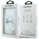 8. Karl Lagerfeld Flüssigglitzer-MagSafe-Hülle mit Karl-Schriftzug-Logo für iPhone 17 Pro – Transparent