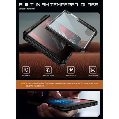 6. Supcase UB Grip Mag MagSafe Hülle für Samsung Galaxy Z Flip 8 - Schwarz