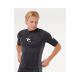 4. Lycra RIP CURL WAVES UPF PERF Kurzarm schwarz