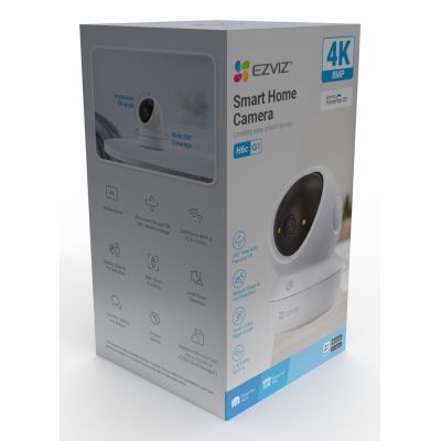 23. EZVIZ H6c G1 4K Sphärische IP-Sicherheitskamera für den Innenbereich 3840 x 2160 px Decke/Wand/Schreibtisch