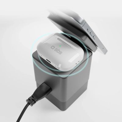 4. SBS Power Dock 6-in-1 mit MagSafe, Ständer und USB-C-Kabeln 65 W – Schwarz