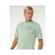 6. Herren Lycra RIP CURL Pacific Rinse Surflite UPF Kurzarmhemd grün