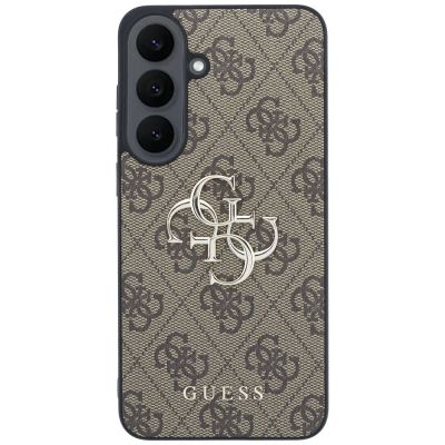 3. Guess Leder-Schutzhülle mit Metalllogo für Samsung Galaxy S26 FE – Braun