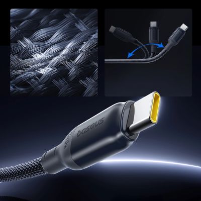 9. Baseus PicoGo 240W USB-C – USB-C-Kabel 2 m – Schwarz
