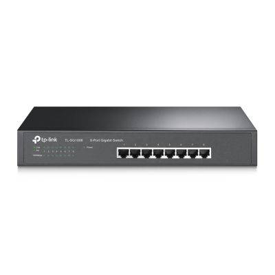 TP-Link TL-SG1008 Netzwerk-Switch, unmanaged Gigabit Ethernet (10/100/1000), Schwarz
