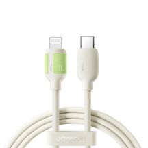 Joyroom S-A53 30W USB-C - Lightning Kabel mit fluoreszierender Spitze 1,2 m - Beige