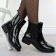 30. Schwarze Damen-Arbeitsstiefel mit Socken Sabatina