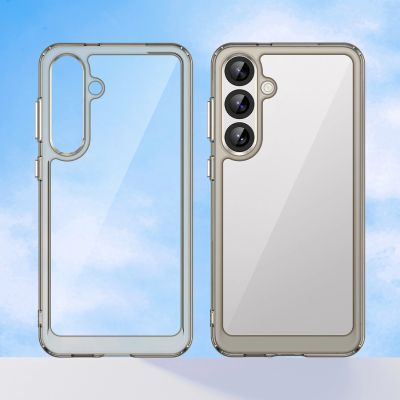 7. Outer Space Case für Samsung Galaxy A36 Cover mit flexiblem Rahmen - Halbtransparent, Schwarz