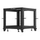4. OFFENES RACK 19" 9U 600X600-1100 EINSTELLBAR SCHWARZ LANBERG