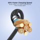 6. Joyroom Pioneer Series SA31-AC6 USB-A / USB-C Kabel 100W 1,2m - Schwarz