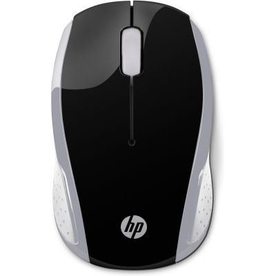 13. HP Maus 200 Kabellos USB-A 3-Tasten Silber/Schwarz