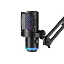 BOYA CastMic G40B Kabelgebundenes USB-C-Gaming-Mikrofon mit Mikrofonarm – Schwarz