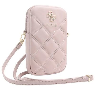3. Guess Zip Quilted 4G-Tasche – Rosa