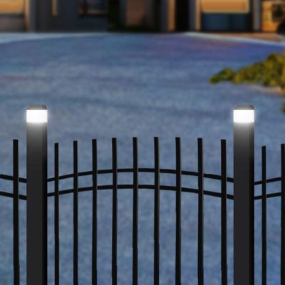 6. GREENBLUE LED-Solarleuchte für Pfosten. 100 x 100 mm, Umschlagform, 3200 K GB128 WW
