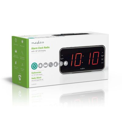 13. Nedis CLAR004BK Digitaler Wecker Schwarz