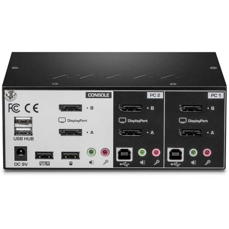 4. TRENDnet 2-Port DisplayPort KVM-Switch mit USB 2.0 Audio-Hub