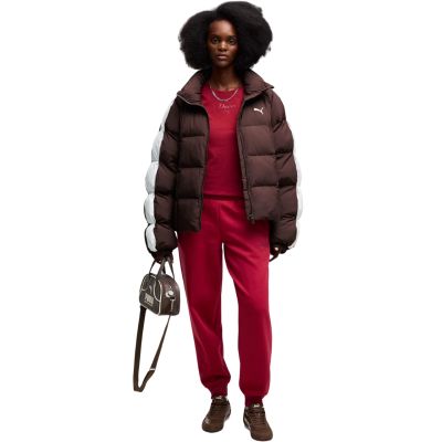 5. Damen-Sweathose Puma ESS Script Comfort rot 694067 23