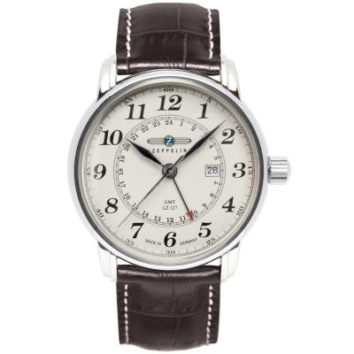 Herrenuhr ZEPPELIN LZ127 Graf Zeppelin GMT 7642-5 + Box