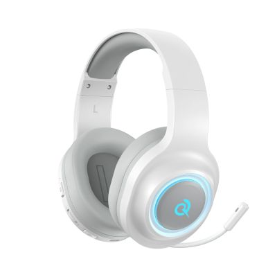 6. QCY Heroad V200 Tri-Mode Gaming-Kopfhörer mit 7.1-Sound, 240 Stunden Akkulaufzeit und abnehmbarem Mikrofon – Weiß