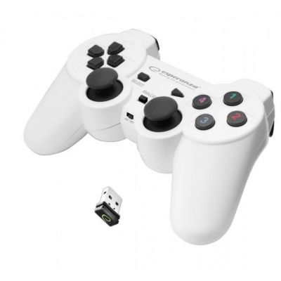 5. Esperanza GLADIATOR EGG108W Wireless Gamepad (PC, PS3; weiß)