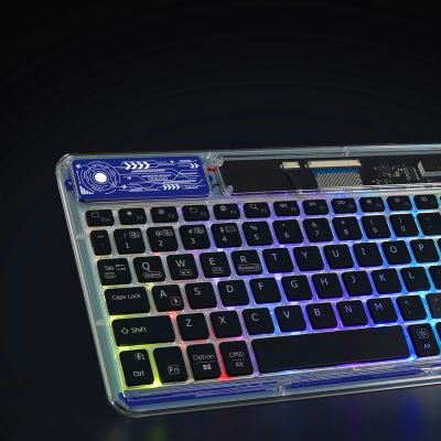 10. Dux Ducis Keyboard (CK Series) Kabellose Tastatur für Laptop/Tablet/Telefon – Transparent