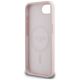 7. Guess Silikon Script Metal Logo MagSafe iPhone 16e Hülle - Rosa