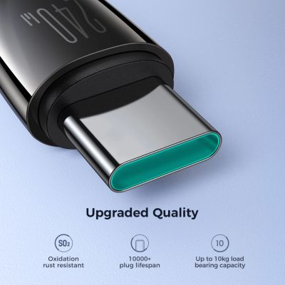 3. Joyroom Pioneer Series SA31-CC5 USB-C / USB-C 240W Kabel 1,2m - Schwarz