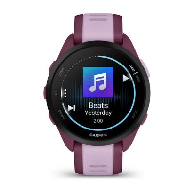 19. Garmin Forerunner 165 Music AMOLED 43mm Sportuhr in Beerenlila