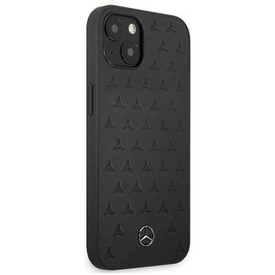 4. Mercedes Lederhülle mit Sternenmuster für iPhone 13 mini – Schwarz