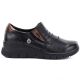 2. Schwarze Keilschuhe aus Leder für Damen, Vinceza 133118