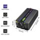4. QOLTEC Spannungswandler Monolith 1200 MS Welle | 12 V auf 230 V | 600/1200 W | USB
