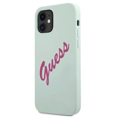 2. Guess GUHCP12SLSVSBF iPhone 12 mini 5.4" blau fuchsia/blau fuschia Hardcase Silikon Vintage