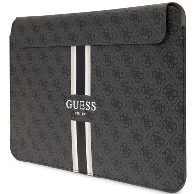 2. Guess 4G Printed Stripes Hülle für einen 16-Zoll-Laptop – Schwarz