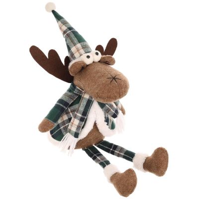 12. Dekoratives Weihnachts-Rentier, braun, 35+20 cm