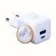 5. 3mk Hyper GaN Ladegerät 20W QC4+ PD PPS USB-C USB-A Wandladegerät - Weiß