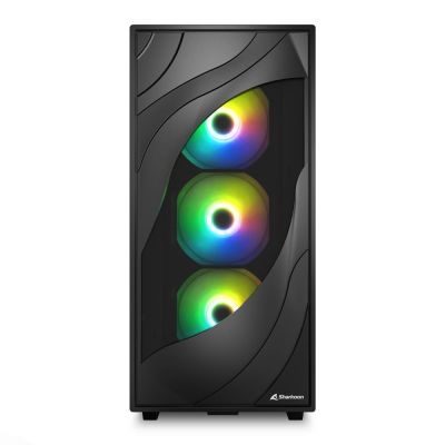 2. Sharkoon Rebel C80G RGB ATX Computergehäuse
