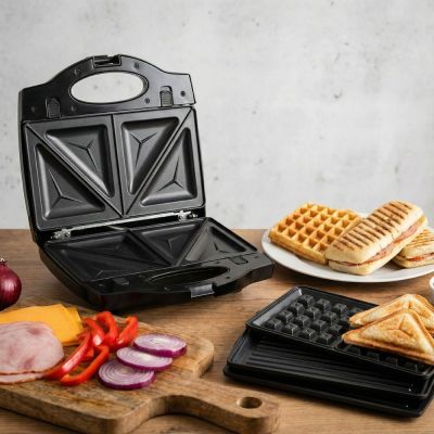 11. Esperanza Muffuletta EKT005 Sandwichmaker (700 W; schwarz, Edelstahl)