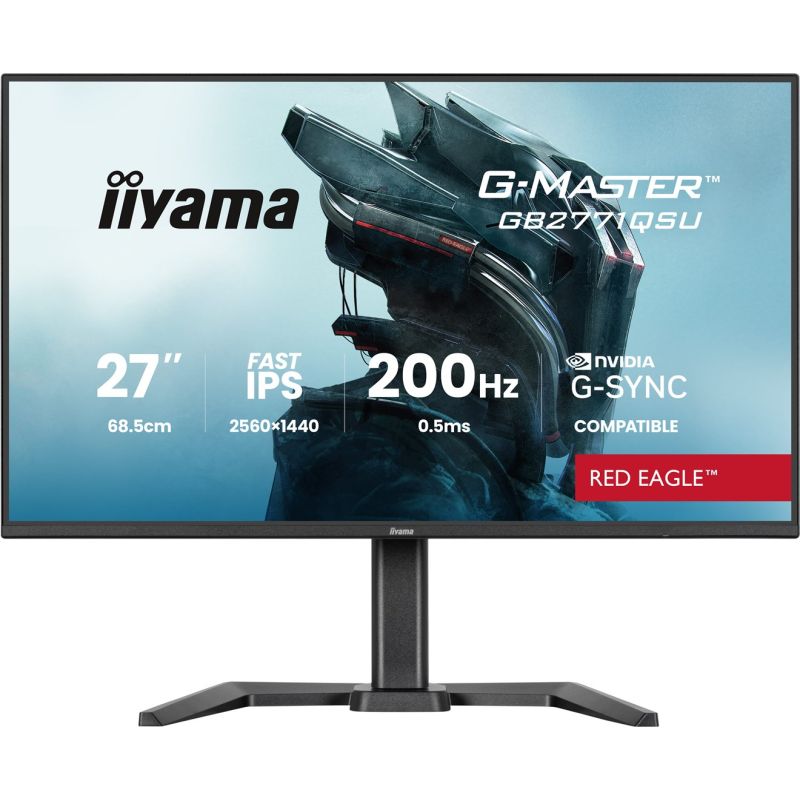 14. IIYAMA LED Fast IPS Monitor 27" GB2771QSU-B1 Red Eagle 200Hz