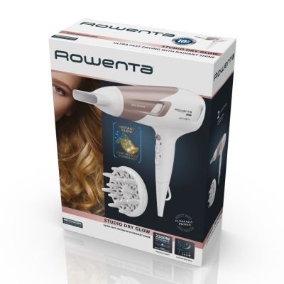 12. Rowenta Studio Dry CV5830 Haartrockner 2300W Beige, Weiß