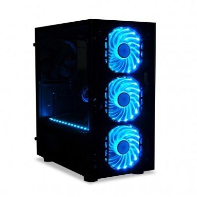 3. IBOX MINI TOWER PASSION V4 GAMING OPV4 Gehäuse (Micro ATX; schwarz)