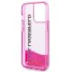 7. Karl Lagerfeld KLHCP14XLCKVF iPhone 14 Pro Max 6.7" pink / pink Hardcase Liquid Glitter Elong