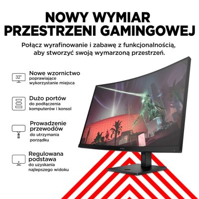 10. HP LED-Monitor, QHD 32" OMEN 32c (780K6E9) 165Hz