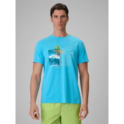 Herren-T-Shirt mit Aufdruck, regulär, Größe 4F 4FRSS26TTSHM4303-33S